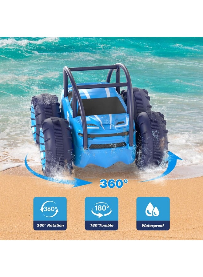 ماكس ترونيك لعبة سيارات برمائية تعمل بالتحكم عن بعد وقابلة لإعادة الشحن، لعبة سيارات Rc 360 درجة تقلب دوران حيلة زاحفة 15 كم/ساعة 4Wd لجميع التضاريس في الهواء الطلق لعبة داخلية للأطفال الأولاد والبنات 3 12 - Image 4