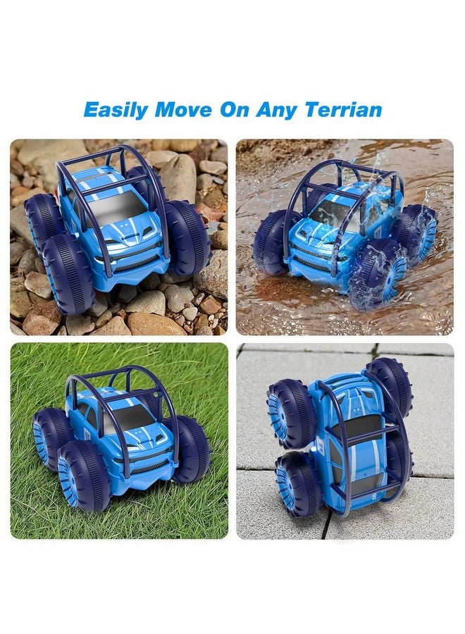 ماكس ترونيك لعبة سيارات برمائية تعمل بالتحكم عن بعد وقابلة لإعادة الشحن، لعبة سيارات Rc 360 درجة تقلب دوران حيلة زاحفة 15 كم/ساعة 4Wd لجميع التضاريس في الهواء الطلق لعبة داخلية للأطفال الأولاد والبنات 3 12 - Image 5