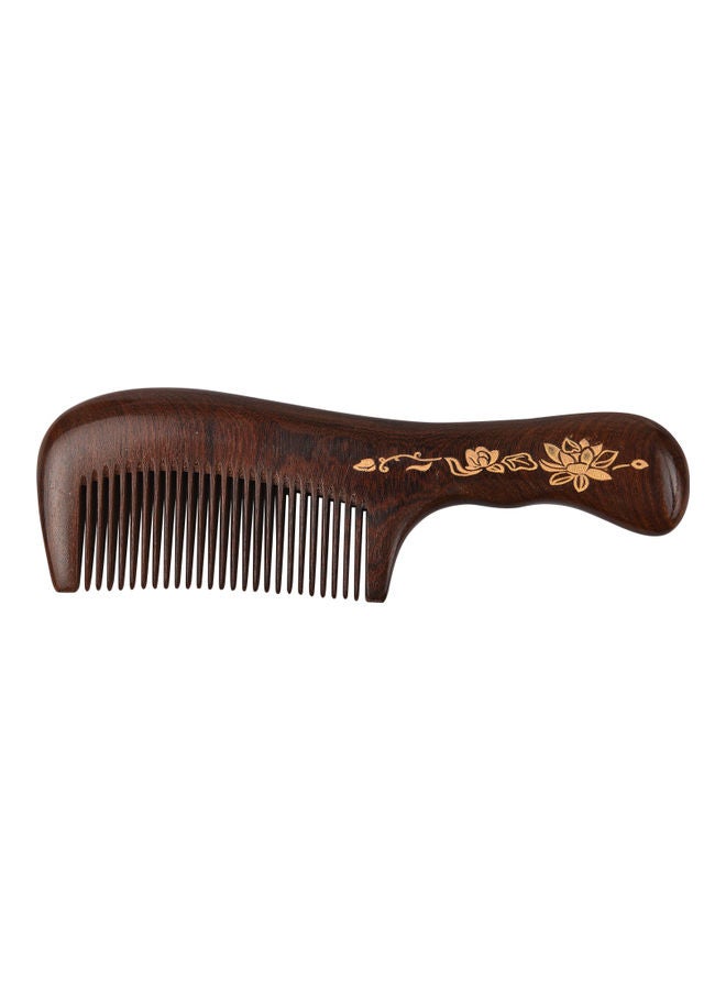 NIBEMINENT Wooden Hair Comb Brown - Image 2