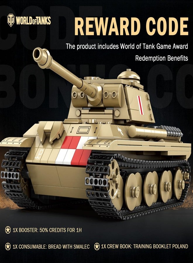 Reobrix Pudel Tank Building Block Set for Adult, WW2 Military German Tank Model Set 77034, World of Tanks Authorized Products MilitaryToys Building Set for Military Fans Boys Kids Age 14+ (969PCS) - Image 4
