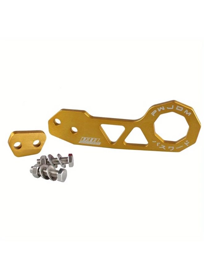 Golden Color Universal Racing Rear Tow Hook Aluminum Towing Bar For Honda Civic Trailer - Image 1