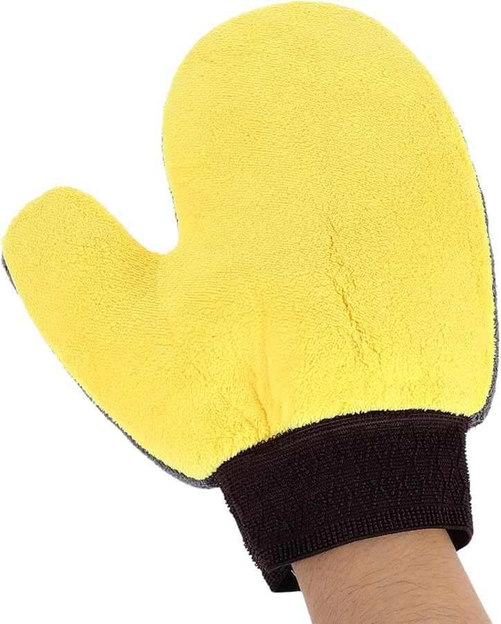 PRETYZOOM 3Pcs Coral Fleece Car Wash Gloves for Cars SUVs Trucks Motorcycles - Image 5