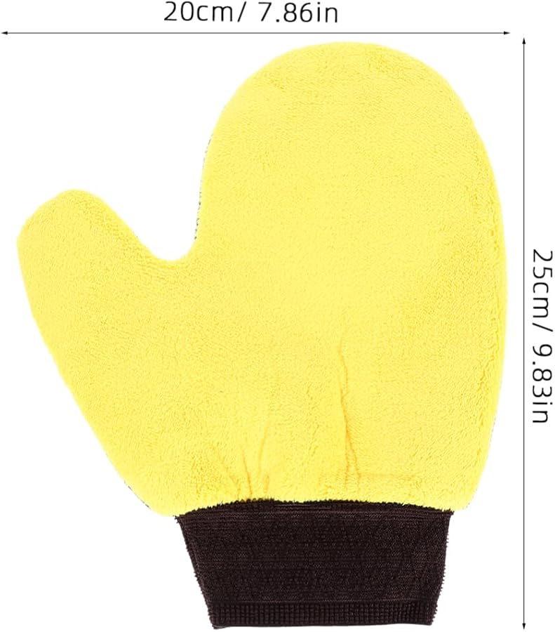 PRETYZOOM 3Pcs Coral Fleece Car Wash Gloves for Cars SUVs Trucks Motorcycles - Image 3