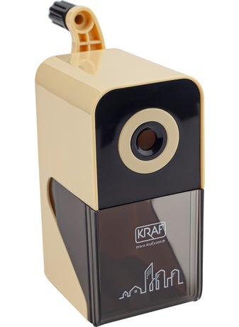 Hobi Market Art Sleeve Pencil Sharpener Pastel Yellow 