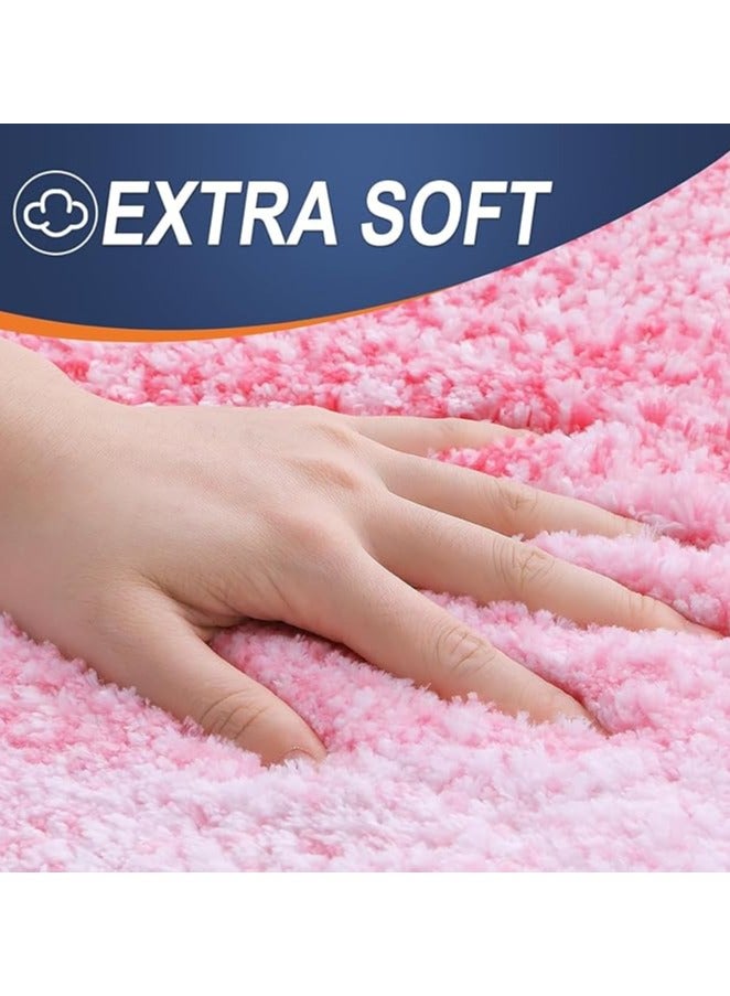 TYCOM Bathroom Rugs Bath Mat 51x76cm Non-Slip Fluffy Soft Plush Microfiber Shower Carpet Rug Machine Washable Quick Dry Ultra Bath Mats for Tub Bathroom and Shower - Image 2