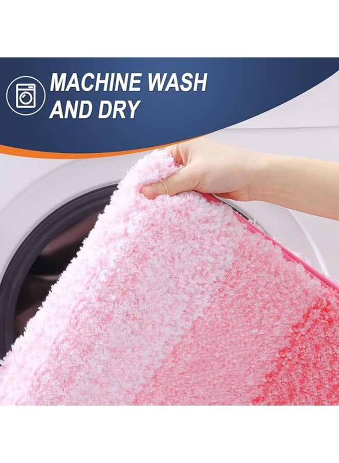 TYCOM Bathroom Rugs Bath Mat 51x76cm Non-Slip Fluffy Soft Plush Microfiber Shower Carpet Rug Machine Washable Quick Dry Ultra Bath Mats for Tub Bathroom and Shower - Image 5