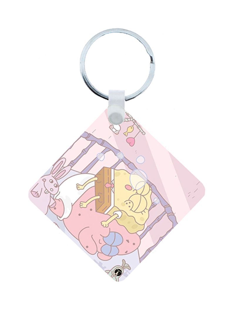 RKN Spongebob Wooden Keychain