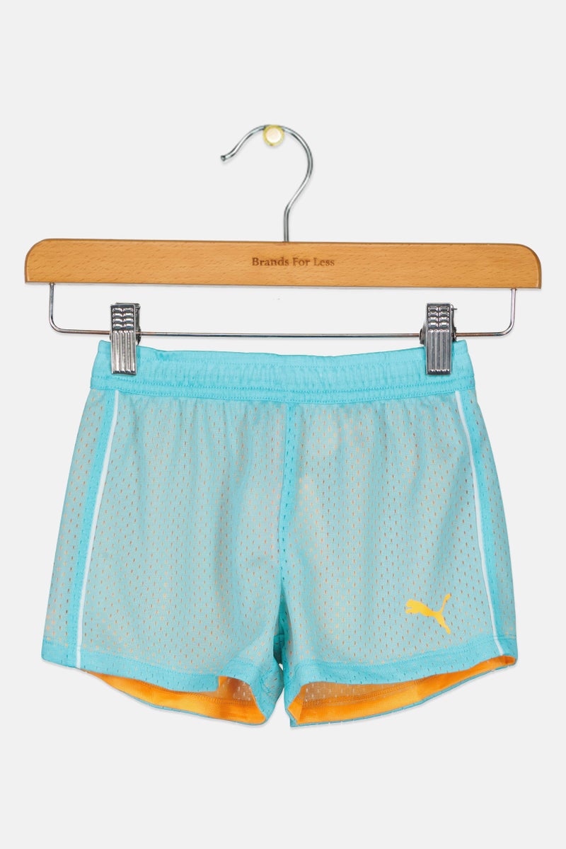 PUMA Kids Boy Sportswear Fit Training Shorts, Turquoise - Image 1