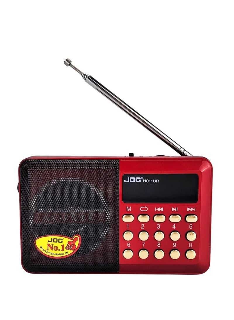 Joc JOC H011UR Digital Portable Speaker with FM Radio and MP3 Player  - Image 1