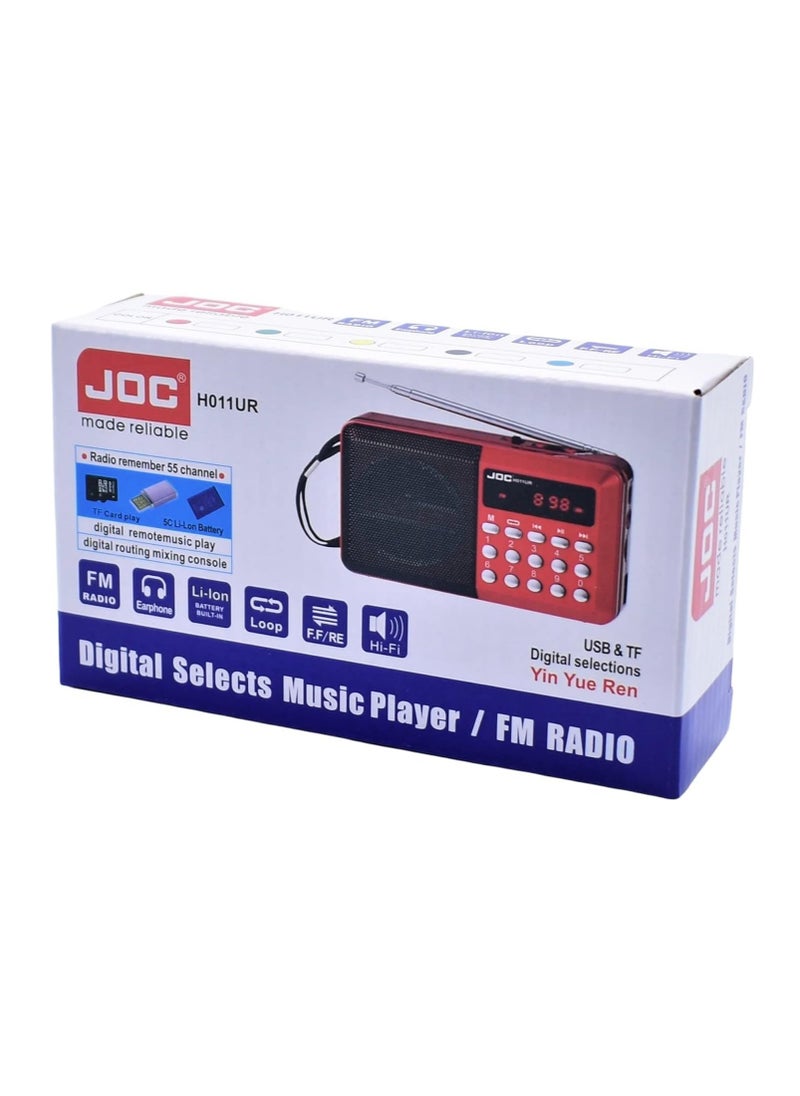 Joc JOC H011UR Digital Portable Speaker with FM Radio and MP3 Player  - Image 5