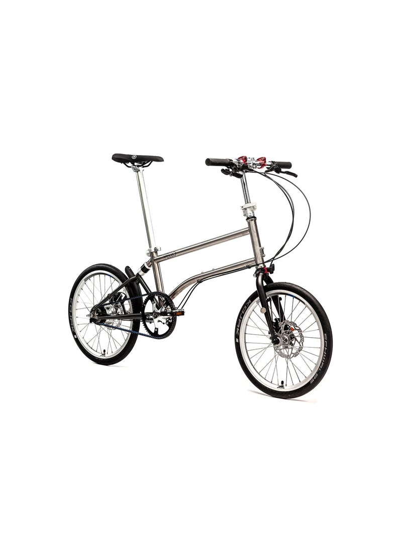 Vello Alfine 8 Folding Bike, Titanium Frame, 8-Speed Internal Hub, Ultra-Lightweight Urban Commuter - Image 1