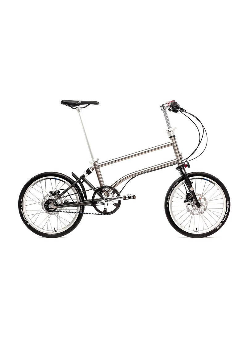 Vello Alfine 8 Folding Bike, Titanium Frame, 8-Speed Internal Hub, Ultra-Lightweight Urban Commuter - Image 3