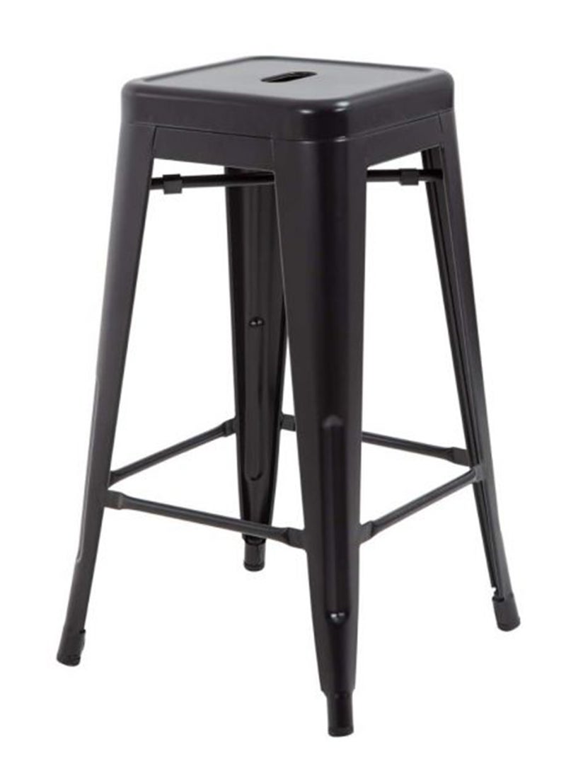 Mahmayi Mahmayi HYX504 Metal Stackable Bar-Home Kitchen Stool - Black (Set of 2)  - Image 2