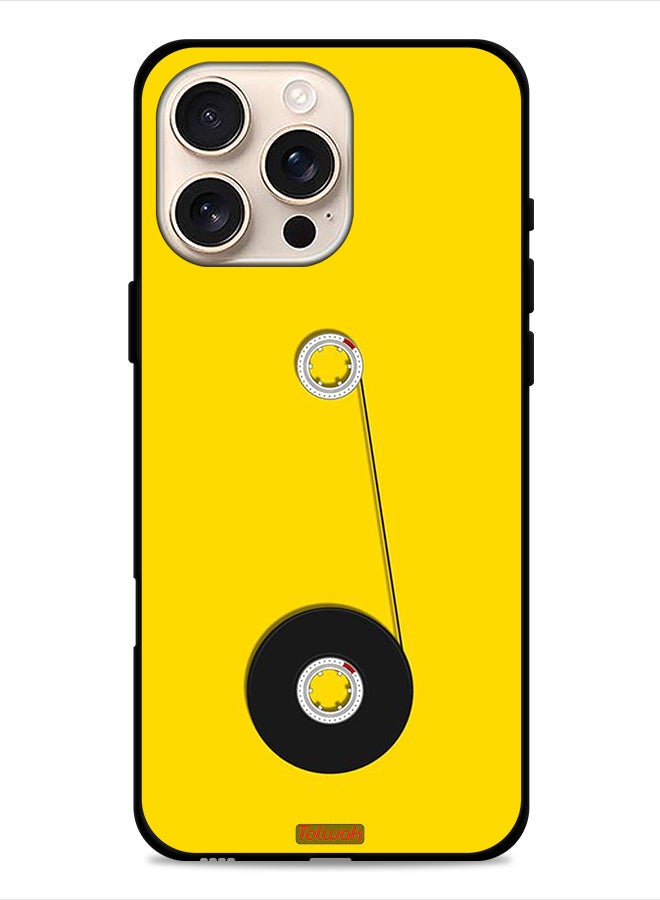 Tolwak Apple iPhone 16 Pro Protective Case Cover Cassette Wheel Art - Image 1