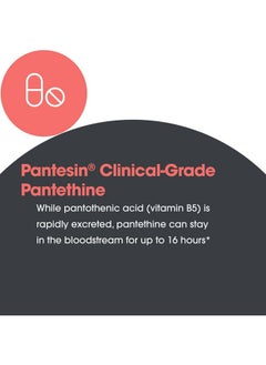 Allergy Research Group Allergy Research Group Pantethine Supplement - Vitamin B5, Pantothenic Acid, Metabolism Support, Liver Support, Cardiovascular Supplement, Coenzyme A, 660mg Vegetarian Capsules - 60 Count  - Image 2