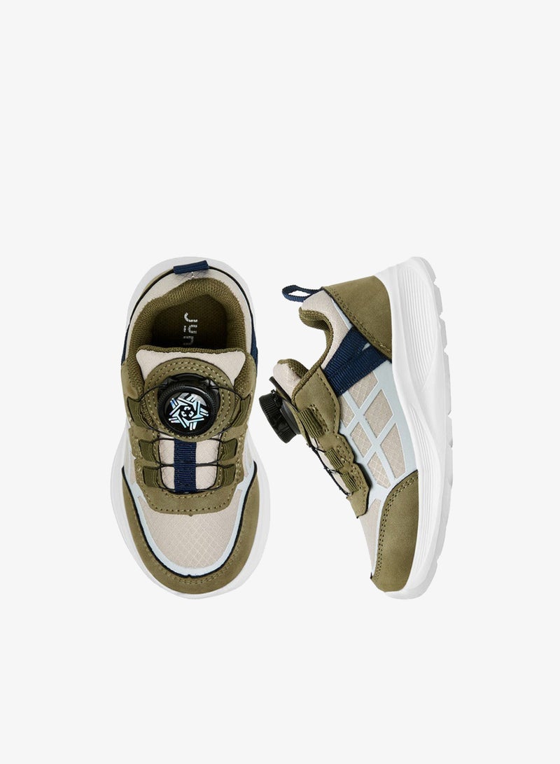 JUNIORS Panelled Sneakers with Rotating Buckle Closure - Image 3