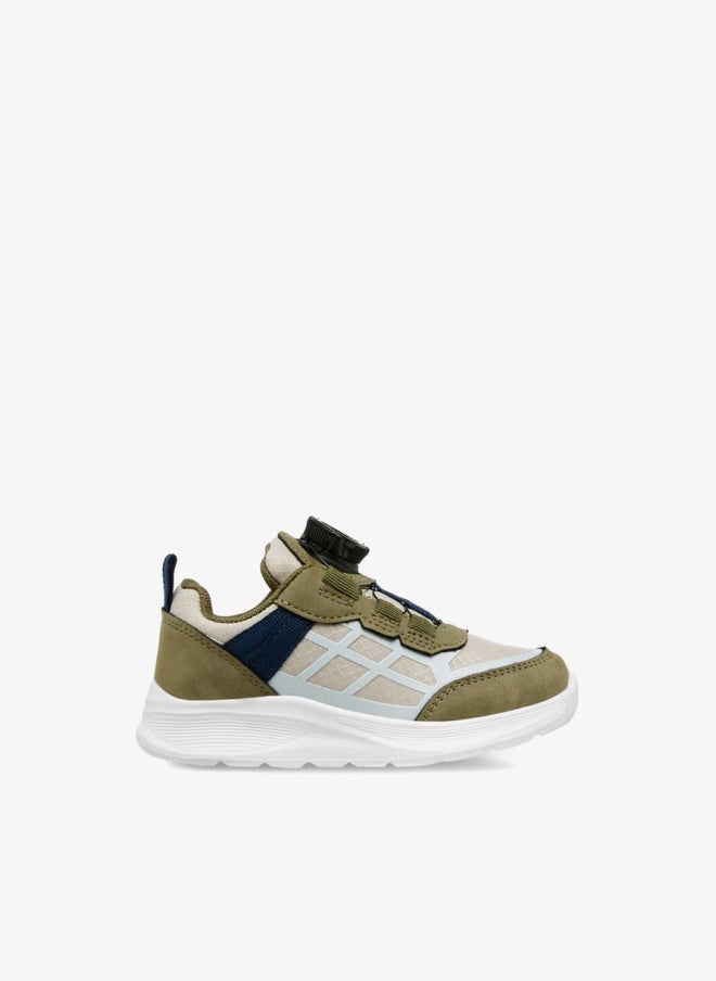 JUNIORS Panelled Sneakers with Rotating Buckle Closure - Image 1