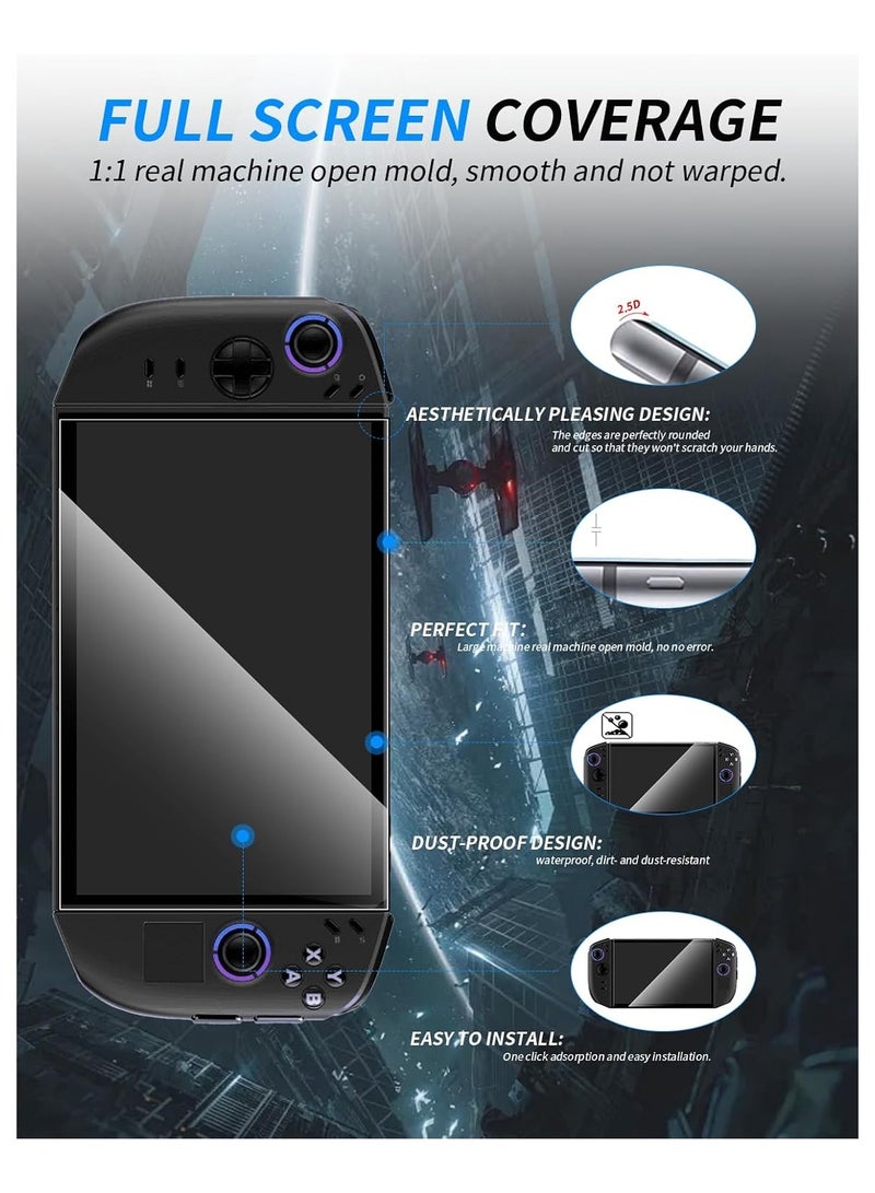 general (3-Pack) Lenovo Legion Go 2 Gaming Console Screen Protector, 9H Hardness Tempered Glass Film - Scratch-Resistant, Touch-Sensitive, Anti-Fingerprint, Anti-Bubble - Image 2