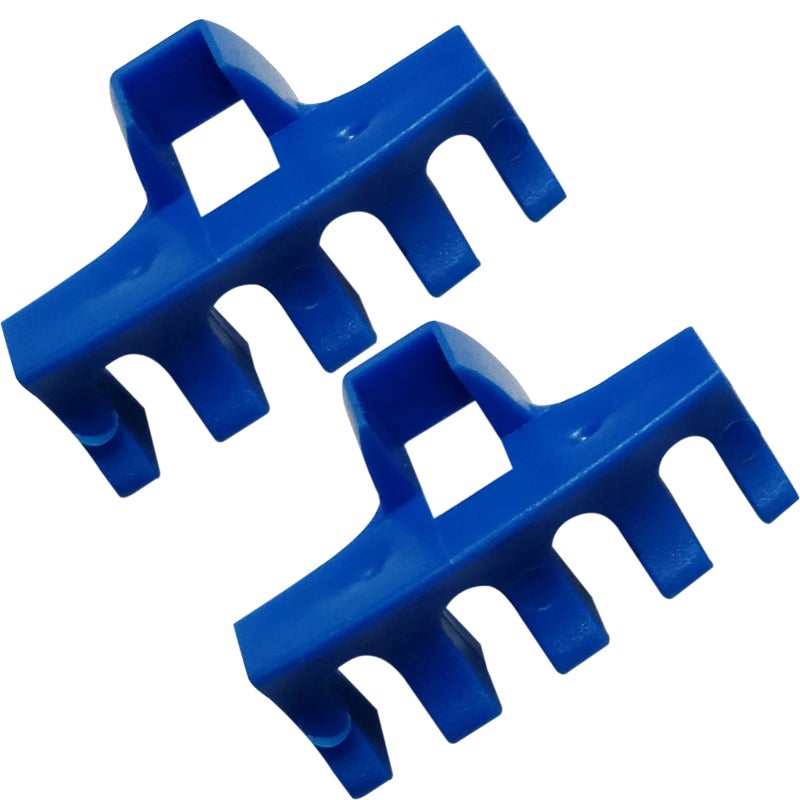 Badminton Racket Load Spreader 2-Pack Blue Premium PVC Material - Racket Breakage Prevention Badminton Stringing Machine Adapter for Badminton Racket Stringing Maintenance - Image 1