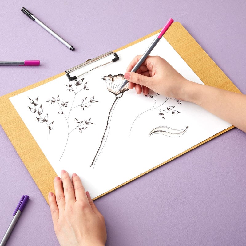 Juvale Wooden Clipboard - 11.5 x 17 in, Natural Wood - Lap Board & Lap Easel - Legal Size Clipboard for Forms - Portable Drawing Board - Image 3