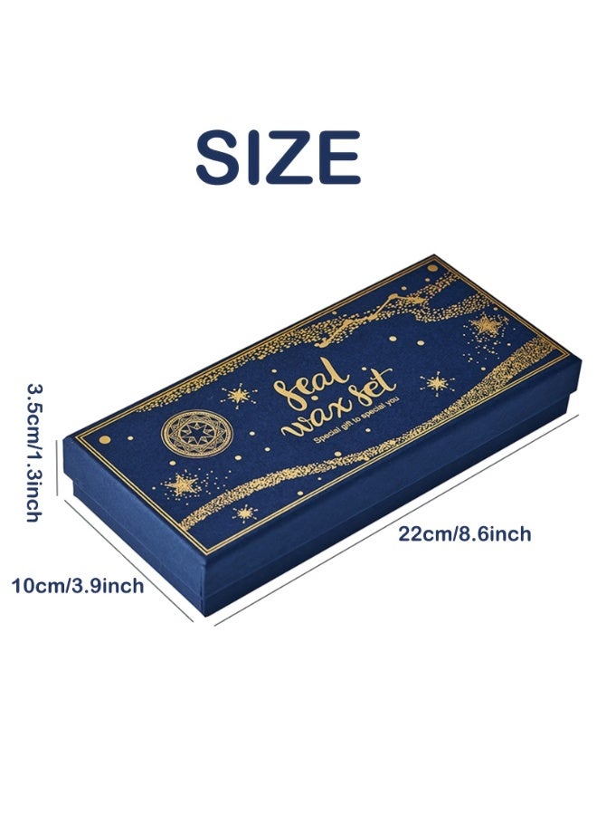 Wax Seal Stamp Kit with Gift Box - 3 Stamps, Wax Beads, Metallic Pen & Envelope for Gift Decoration DIY - Image 4