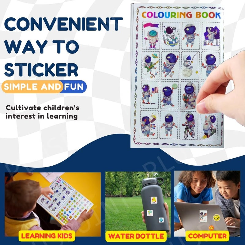 PLUSPOINT مجموعة هدايا القرطاسية الكرتونية للأطفال - عبوة من 8 قطع من مستلزمات القرطاسية للأطفال هدية مفيدة مجموعة القرطاسية الكرتونية هدية عودة عيد الميلاد ملحقات مدرسية للأولاد والبنات، لون الحبر - متعدد الألوان - Image 4