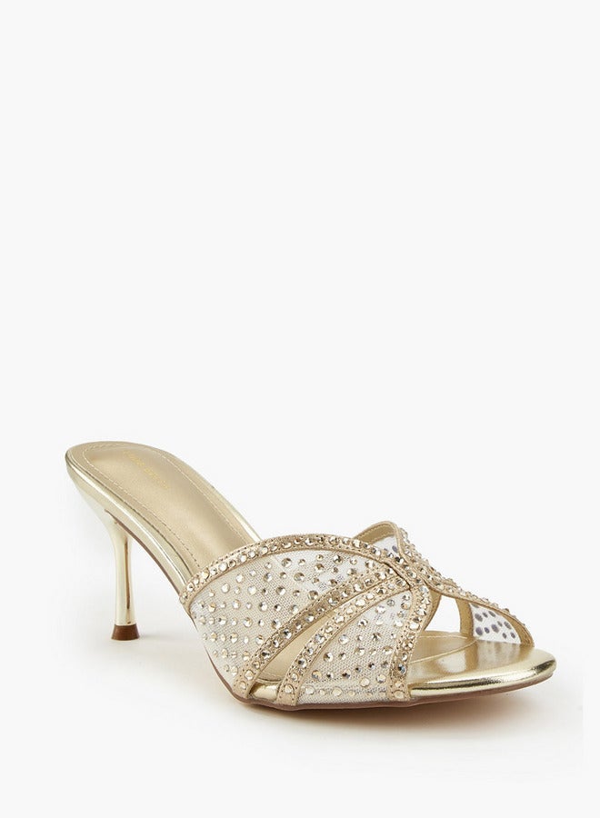فلورا بيلا من شو إكسبرس صنادل سهلة الارتداء بكعب خنجري مزخرف - Image 3