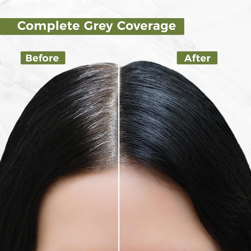 Indus Valley Natural Organic Damage Free Gel Hair Color | Ammonia Free, Vegan & Cruelty Free | Up to 100% Gray Coverage, Long Lasting Results |Medium Brown 4.0 (20gram+200ml) - Image 2