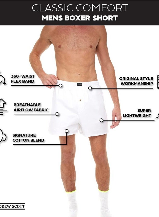 Andrew Scott Men's Cotton Blend Boxer Shorts |Big Man| Sizes S to 6XL - Multi & Bulk Packs - Image 4
