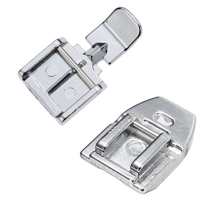 1 PCS ZIPPER FOOT AND 1 PCS INVISIBLE ZIPPER SEWING MACHINE PRESSER FOOT FOR MOST SNAP ON SINGER BROTHER JANOME BABYLOCK LOW SHANK SEWING MACHINES