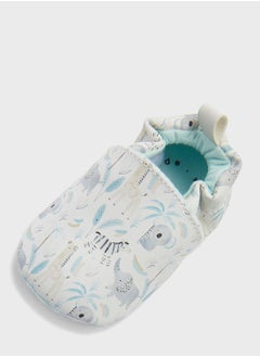 mothercare Kids Aop Safari Print Bedroom Slippers  - Image 4