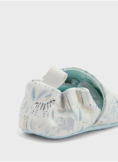 mothercare Kids Aop Safari Print Bedroom Slippers  - Image 3