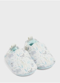 mothercare Kids Aop Safari Print Bedroom Slippers  - Image 2