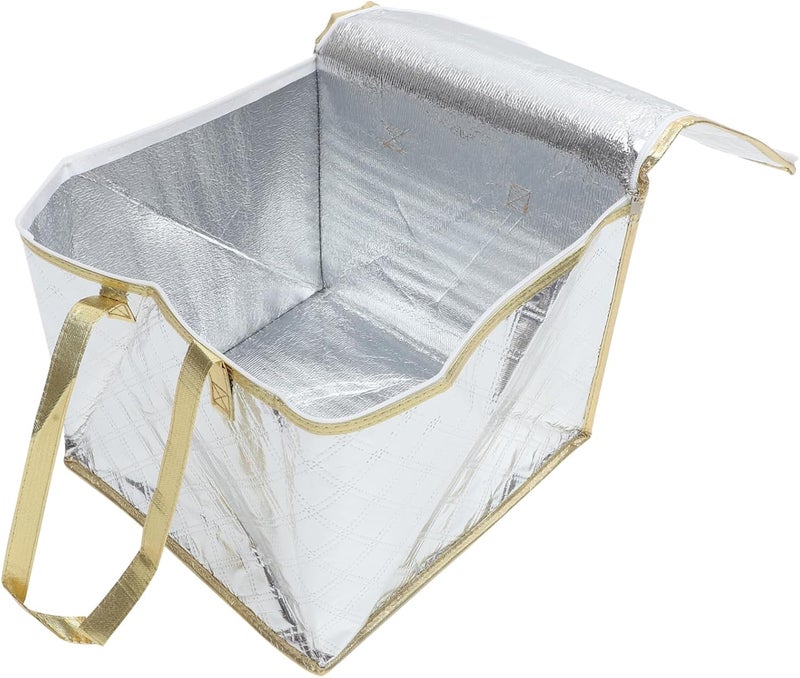 Cross product combo compatible Insulated Food Storage Bag for Cake and Pizza Reusable Portable Cooler Grocery Bag Handle Practical build Elegant practical multi-option build Freeze crack proof Elegant upgraded practical design Permanent & temporary usable Authorized haulage delivery Natural tone color options Coast & inland available Tiered purchase options Remote village delivery cover Multi-style matching design Salt resistant coating No overseas transit wait Multi-use upgraded craftsmanship Oil resistant Daily life matching design Wide usage compatibility Odor free color Foldable Daily wear upgraded resistant material Market multi-use trusted quality Multi-use detailed build Set product combo compatible Neat shape - Image 1