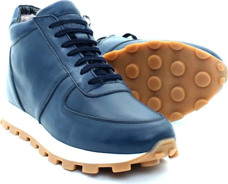 Fast Step Leather Fur Men's Casual Shoes 154KGA1730