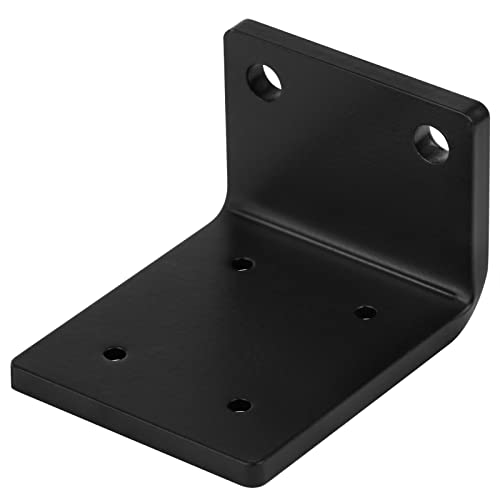 heneng 4 Pcs L Shaped Angle Bracket, 3" x 2-3/8" x 2", 90 Degree Corner Brace for Wood Railing Fence, 7/32" Thick - Image 3
