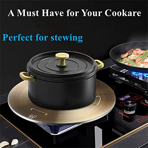 Beswarmy Heat Diffuser Plate for Gas Stove, Beswarmy Induction Cooktop Adapter Plate with Removable Handle, Heat Conduction Induction Plate Adapter 7.9inch - Image 3