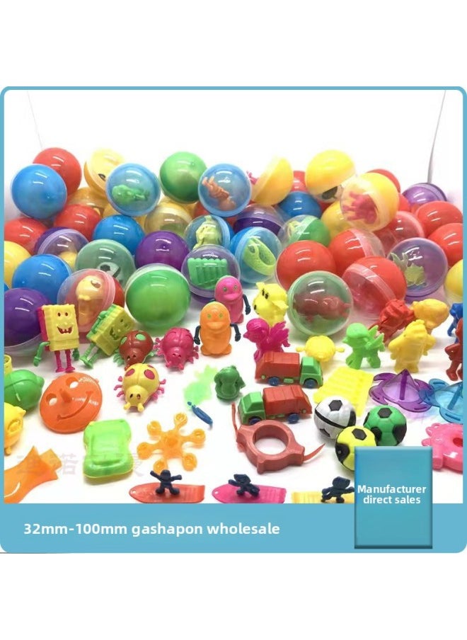 Generic One Yuan Pai Pai Le 45mm Gashapon Ball Gashapon Toy Hand-held Gashapon Children's Gift Ball 14mm Glass Beads-Color:65 Quality Mix And Match  - Image 3