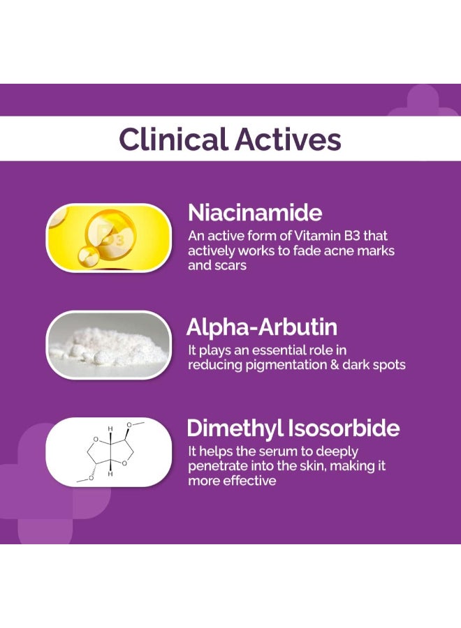 ذا ديرما كو سيروم الوجه اليومي نياسيناميد 5% من The Derma Co مع ألفا أربوتين والفيتامينات المتعددة لبشرة صافية وخالية من البقع - 30 مل - Image 5