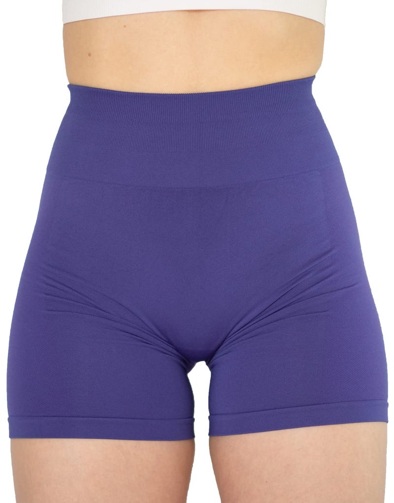 AUROLA Intensify Workout Shorts for Women Seamless Scrunch Short Gym Yoga Running Sport Active Exercise Fitness Shorts(S,Very Peri) - Image 4