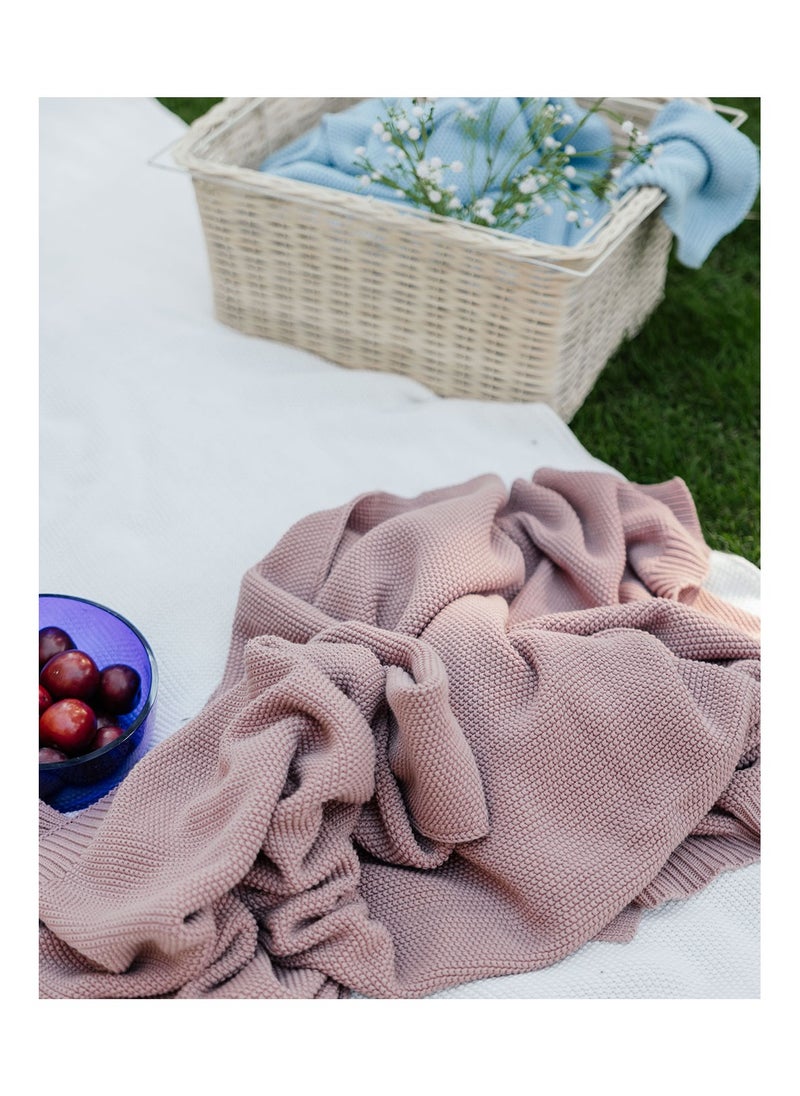 More cottons luxuriously soft Knitted Throw size172x132  - Image 2