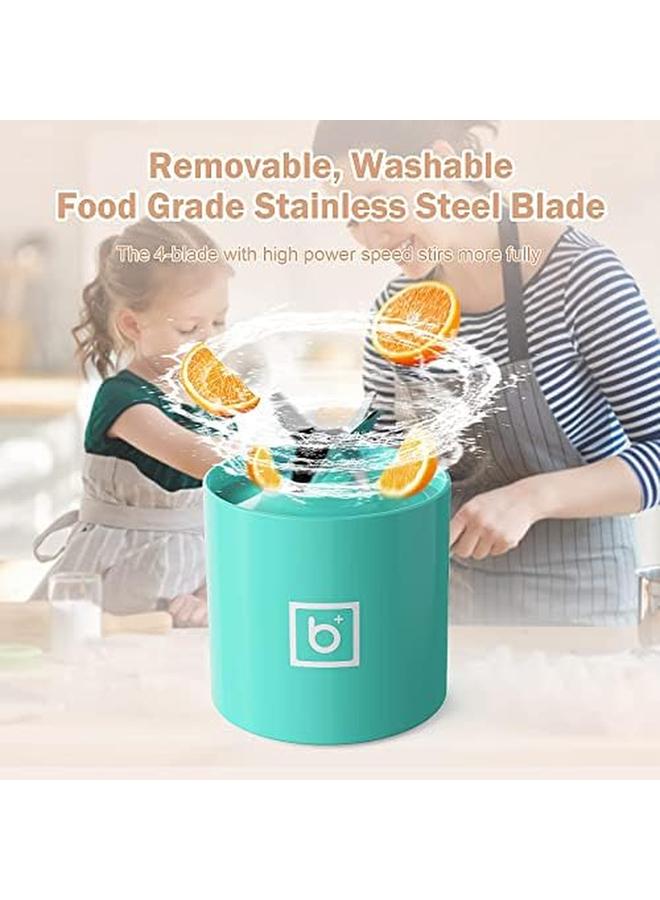 SYOSI Portable Blender With Handle 17.6 Oz Rechargeable Usb High Speed 4 Blades Fresh Fruit Mixer Outdoor Mini Portable Juicer For Fresh Fruit Shakes Ice Smoothies 2600Mah For Travel Sport Outdoor - Image 2
