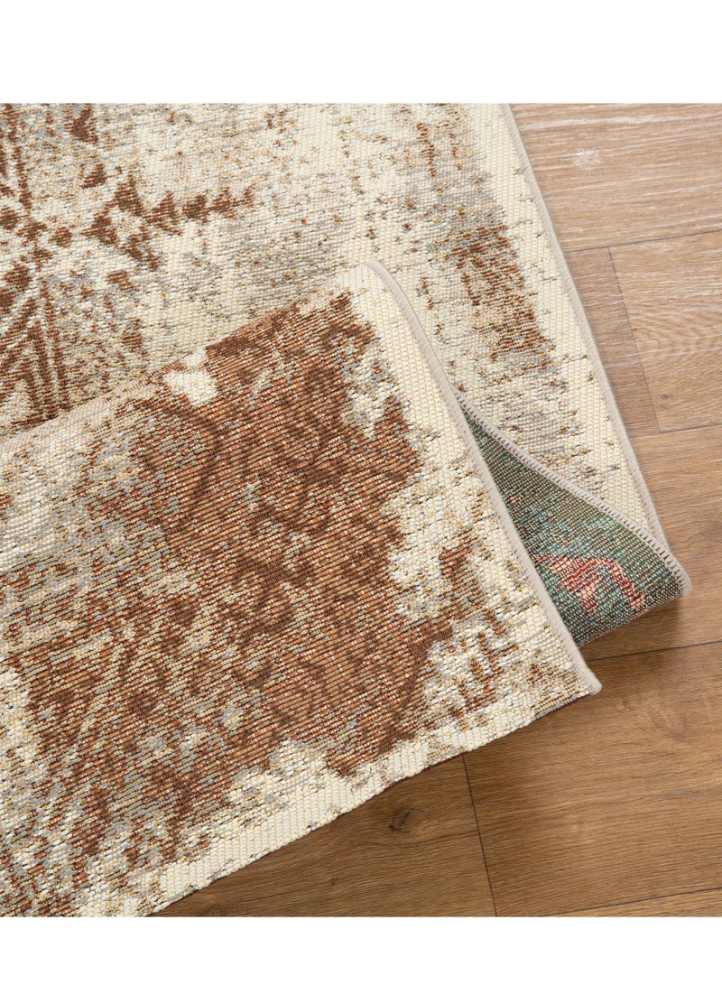 لوفت باتيك، سجادة خارجية، سجادة أريكة، سجادة معيشة، مقاس 160×220 سم، قماش، متعدد الألوان، صنع في مصر-947J-Q1 - Image 2