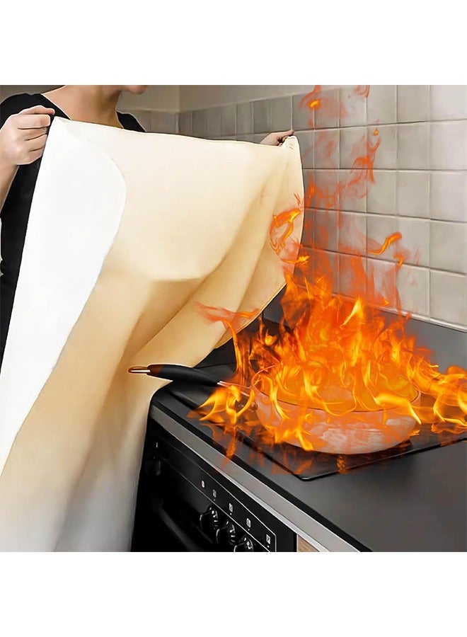 Fire Blanket Emergency, for Home Kitchen, Fiberglass Fire Suppression Blanket for School, Fireplace, Outdoor Grill, Car, Office, Warehouse - Image 4