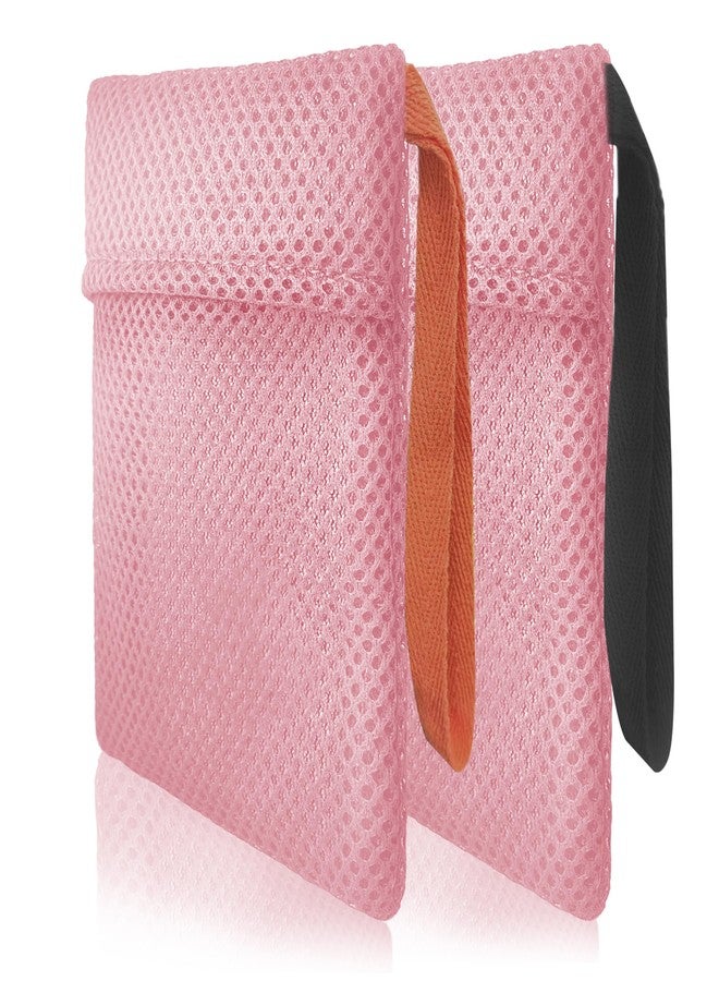 Beiskll 2 Pack Soap Bag Gentle Exfoliating,Bar Soap Pouch Saver Pocket,Body Scrubber Shower Bath Sponge Loofah (Pink) - Image 1