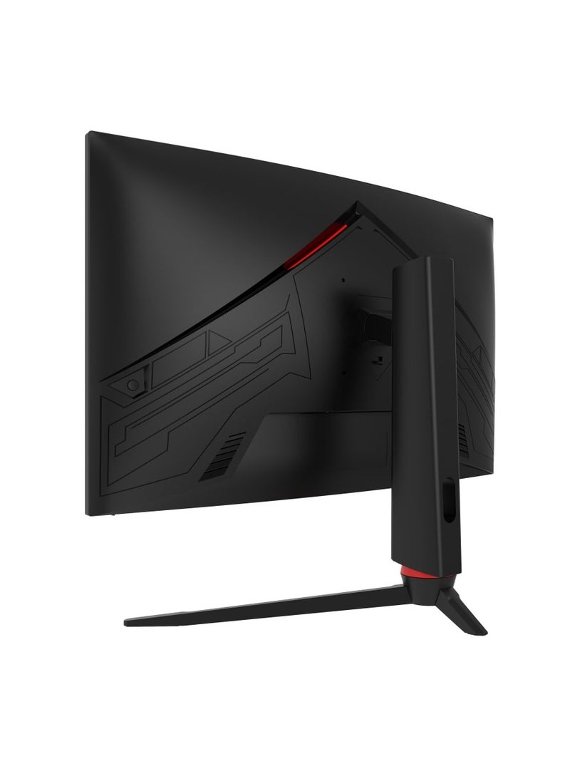 porodo - 27 Inch Curved Gaming Monitor 280Hz refresh rate FHD Borderless Design Monitor MT9800 Solution / Nvidia G-Sync with RGB light - Black - Image 1