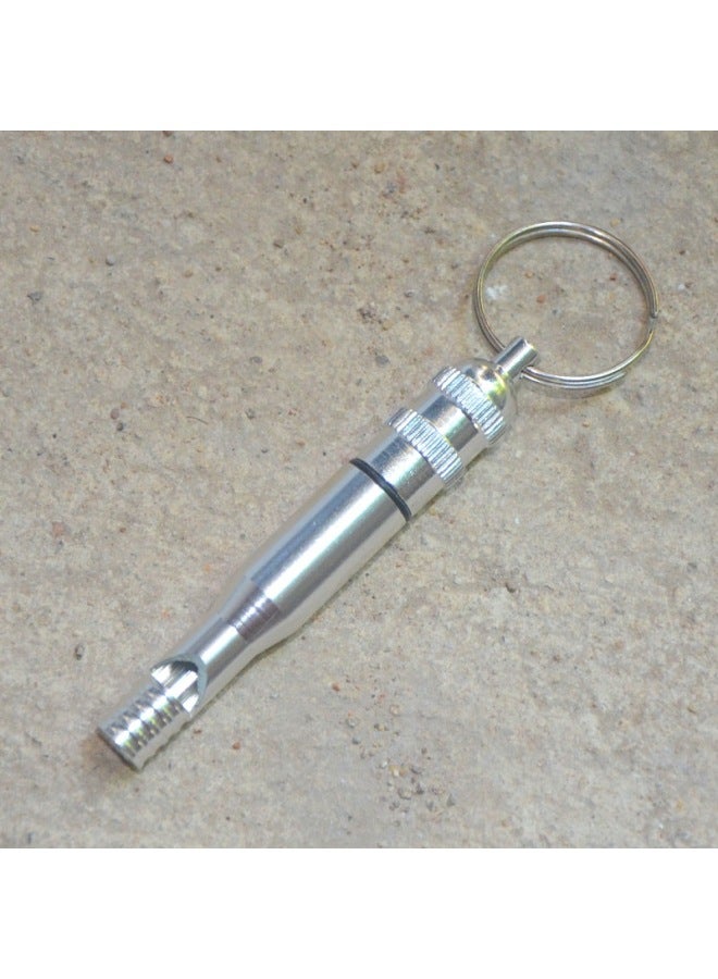 Generic Aluminum Alloy Multi-function Whistle Sealed Cabin Emergency Survival Whistle Emergency Survival Whistle Emergency Medicine Tank-Color:light Blue - Image 5