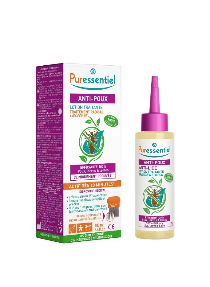 Puressentiel Anti-Lice Lotion + Comb 100ml