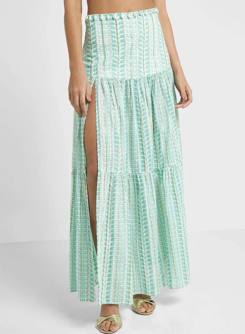 That’s My Gal Embroidered One Shoulder Top & Skirt Set
