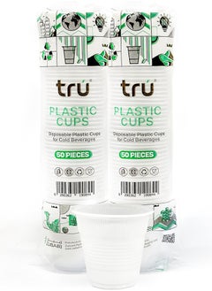 Tru tru Plastic Cup 5 oz. HD - 100 Pc 